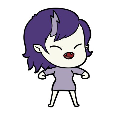 gülen vampir kız çizgi film