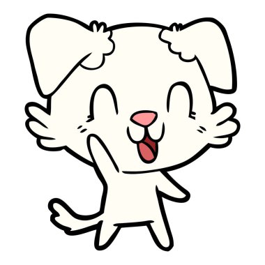Çizgi film köpeğinin vektör çizimi