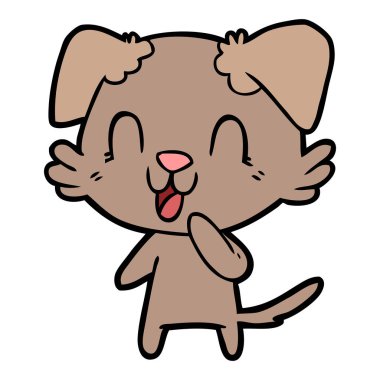 Çizgi film köpeğinin vektör çizimi