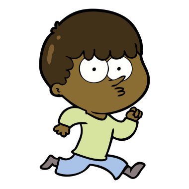 vektör çizim karikatür meraklı çocuk