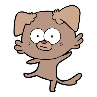 Çizgi film köpeğinin vektör çizimi