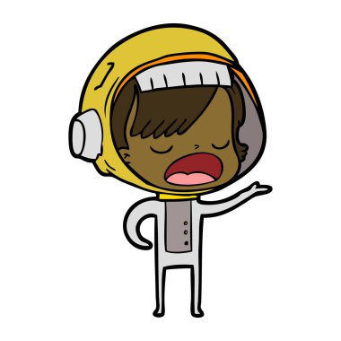 çizgi film astronot kadın açıklayan