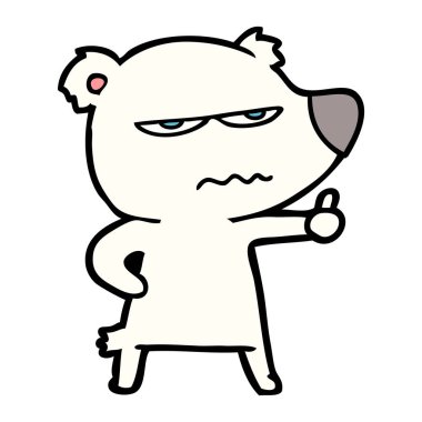 kızgın ayı kutup karikatür Yaşasın vererek