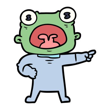 çizgi film garip uzaylı bağırarak