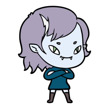 çizgi film dostu vampir kız