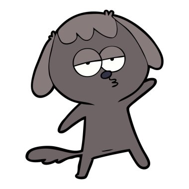 Çizgi film köpeğinin vektör çizimi