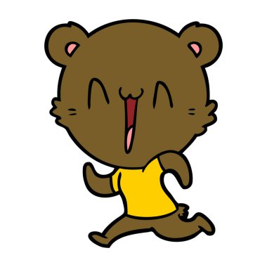 Çizgi film ayısının vektör çizimi