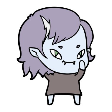 çizgi film dostu vampir kız