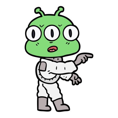 üç gözlü yabancı çizgi film