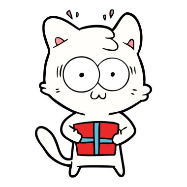 Noel hediyesi ile sürpriz kedi çizgi film