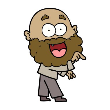 çizgi film çılgın mutlu adam sakallı