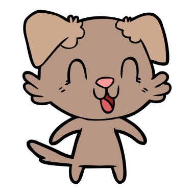 Çizgi film köpeğinin vektör çizimi