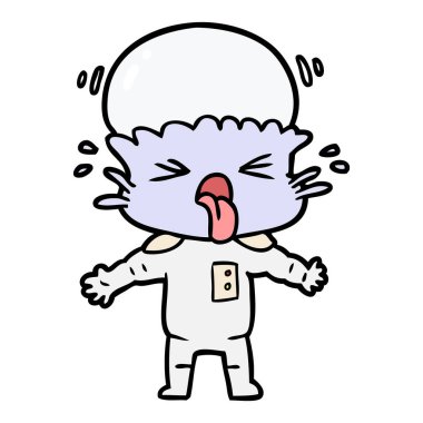 Çizgi film uzaylılarının vektör çizimi