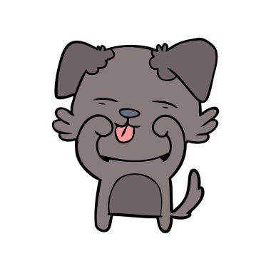 Gözlerini ovuşturarak karikatür köpek