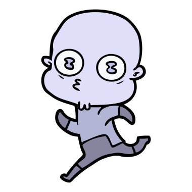 çizgi film garip kel uzay adamı