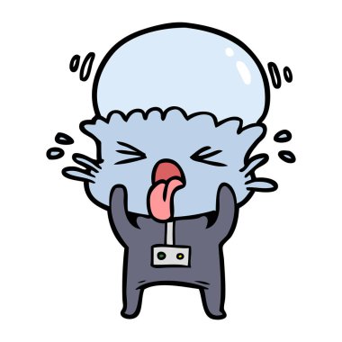 Çizgi film uzaylılarının vektör çizimi