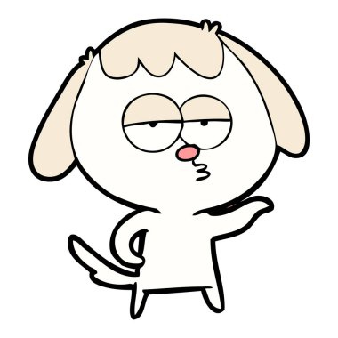 Çizgi film köpeğinin vektör çizimi