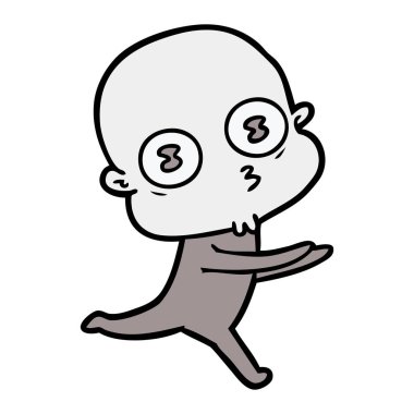 çizgi film garip kel spaceman çalışan