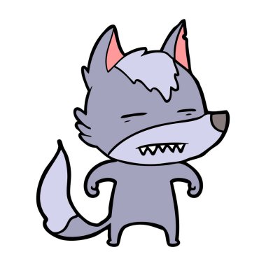 Kurt gösteren diş çizgi film