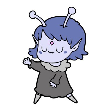 çizgi film yabancı kız dans