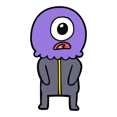 çizgi film Tepegöz'ü yabancı uzay adamı