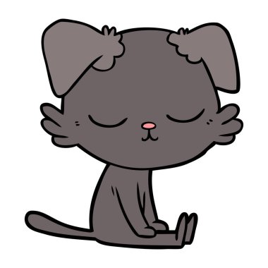 Çizgi film köpeğinin vektör çizimi