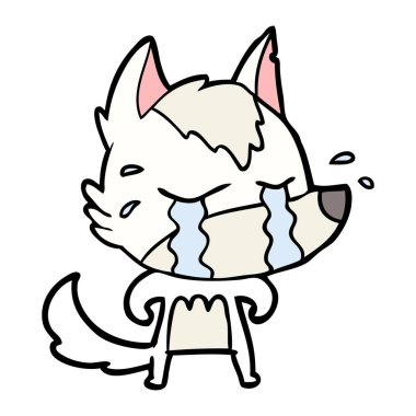 Çizgi film kurdunun vektör çizimi