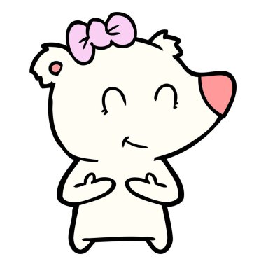 Dişi kutup ayısı karikatür