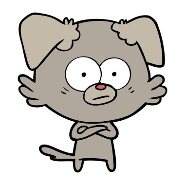 Çizgi film köpeğinin vektör çizimi