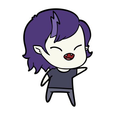 gülen vampir kız çizgi film