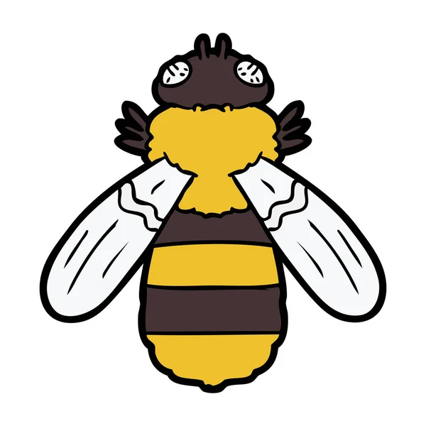 Vektorová Ilustrace Kreslené Včely — Stockový vektor