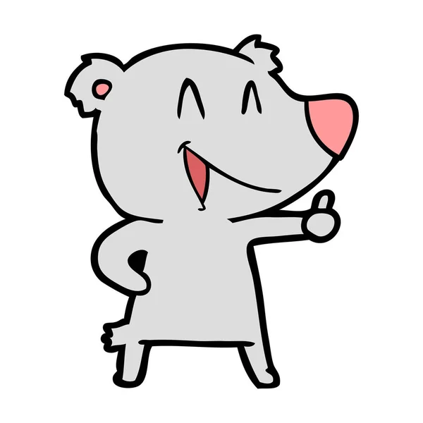 Ilustração Vetorial Urso Dos Desenhos Animados —  Vetores de Stock