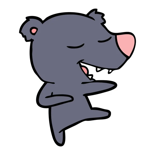 Vector Illustration Cartoon Bear — Stock Vector