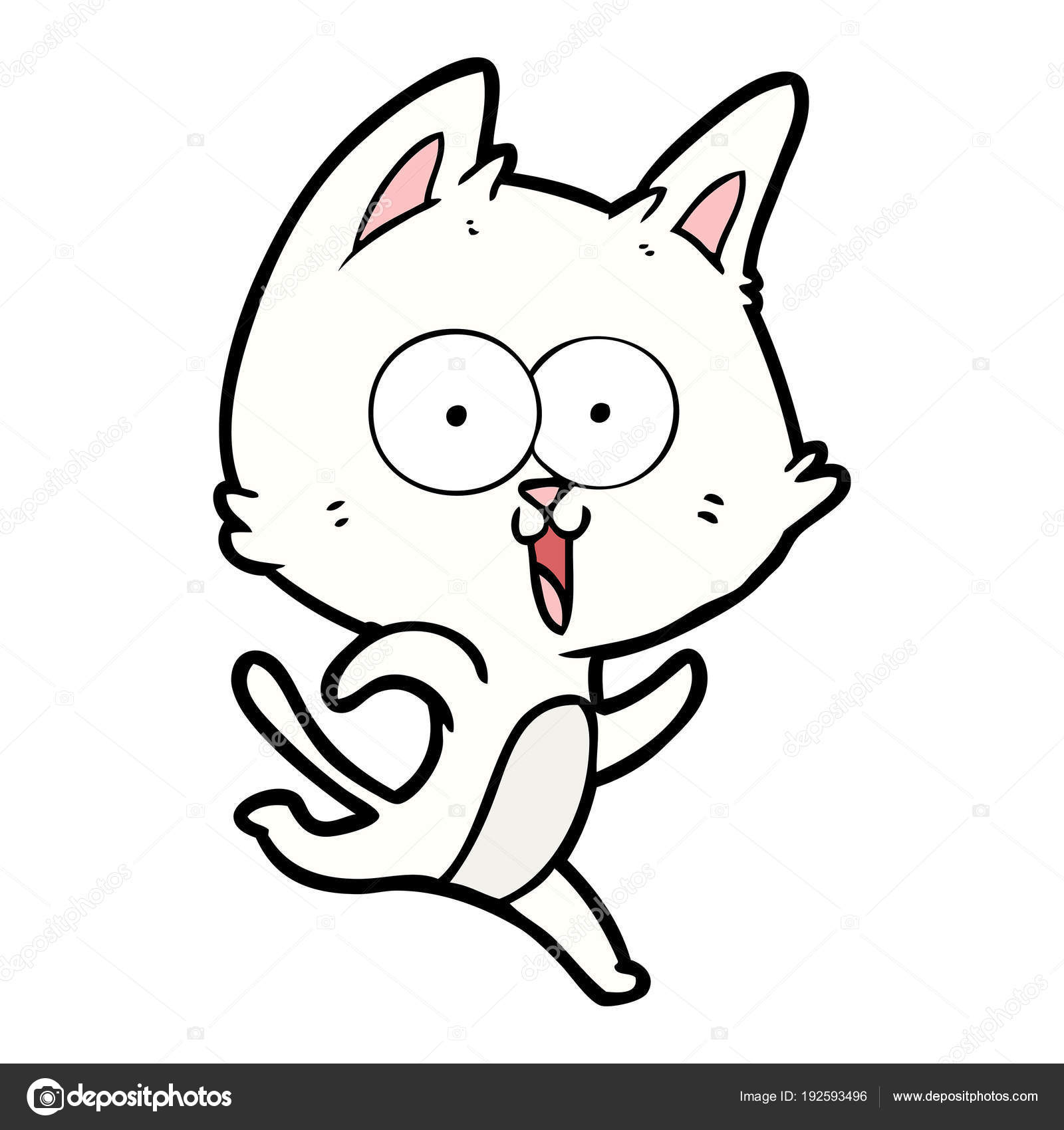 Vector Illustration Funny Cartoon Cat Stock Vector C Lineartestpilot