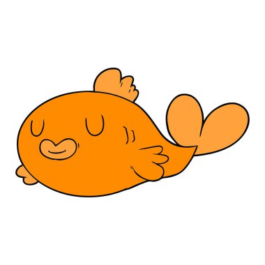 Çizgi film balıklarının vektör çizimi