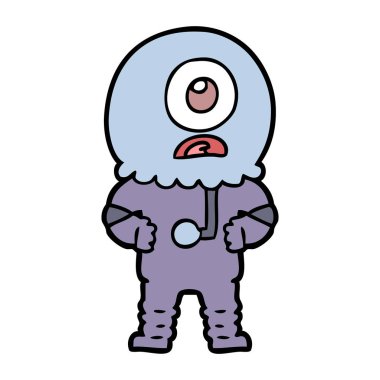 çizgi film Tepegöz'ü yabancı uzay adamı