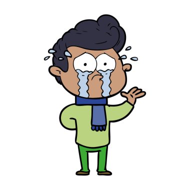 vektör çizim karikatür adam