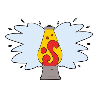 çizgi film retro lav lambası