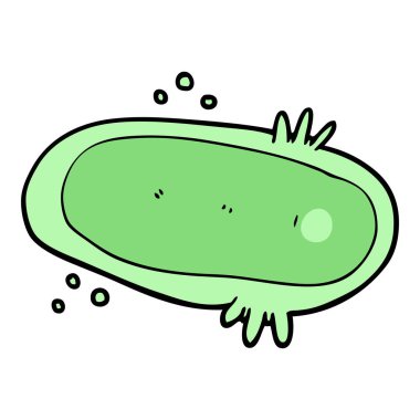 vektör çizim karikatür amip