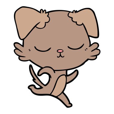 Çizgi film köpeğinin vektör çizimi