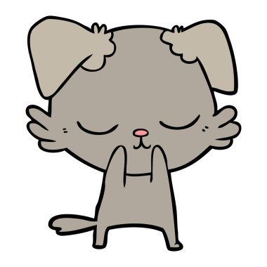 Çizgi film köpeğinin vektör çizimi