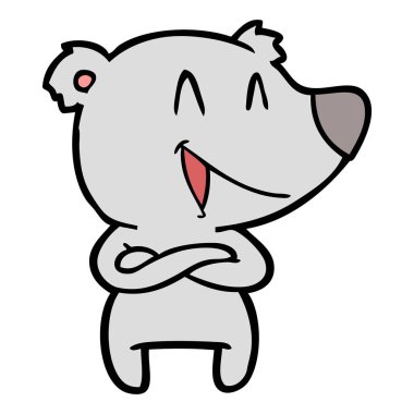 Çizgi film ayısının vektör çizimi