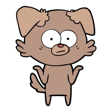 Çizgi film köpeğinin vektör çizimi