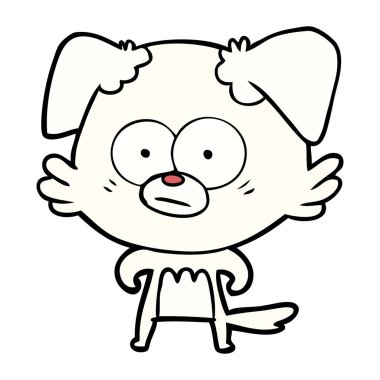 Çizgi film köpeğinin vektör çizimi