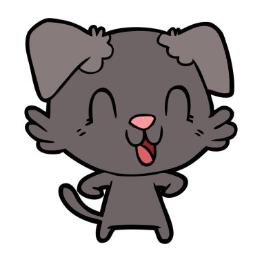 Çizgi film köpeğinin vektör çizimi