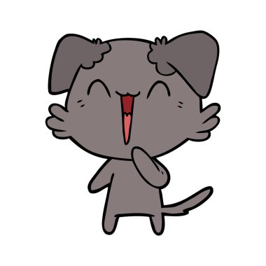 köpek çizgi roman gülüyor