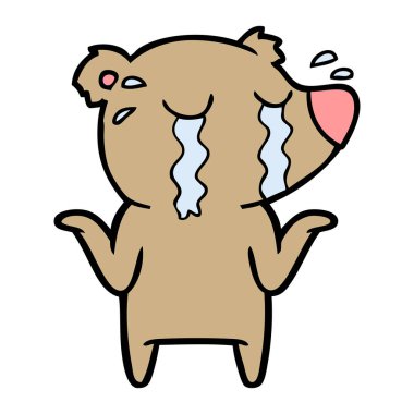 Çizgi film ayısının vektör çizimi