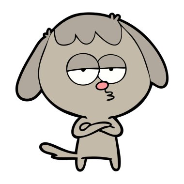 Çizgi film köpeğinin vektör çizimi