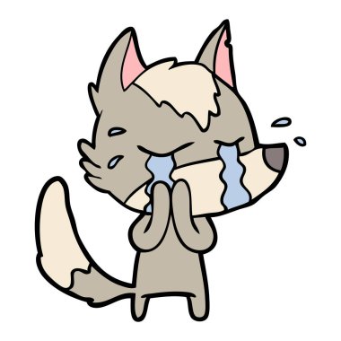 Çizgi film kurdunun vektör çizimi