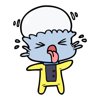 Çizgi film uzaylılarının vektör çizimi